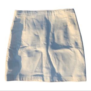 Vintage leather white firenze Santa Barbara mini skirt